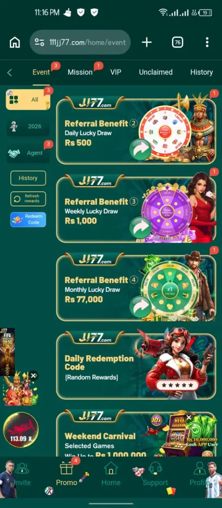 JJ77 Game